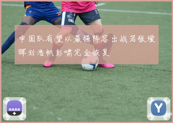 中国队有望以最强阵容出战若张瑷晖刘浩帆彭啸完全恢复