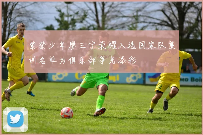 紫禁少年廖三宁荣耀入选国家队集训名单为俱乐部争光添彩
